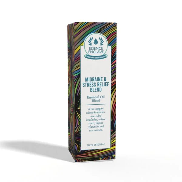 Migraine & Stress Relief Essential Oil Blend | Natural Treatment for Tension, anxiety, headache & one-sided headache |