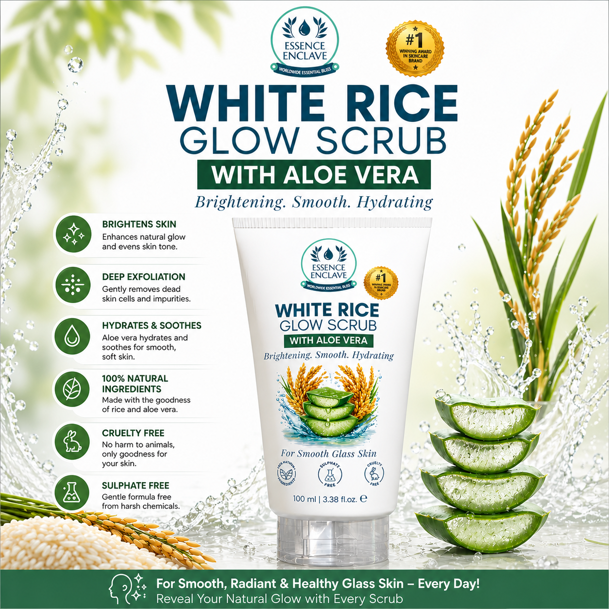 WHITE RICE GLOW SCRUB