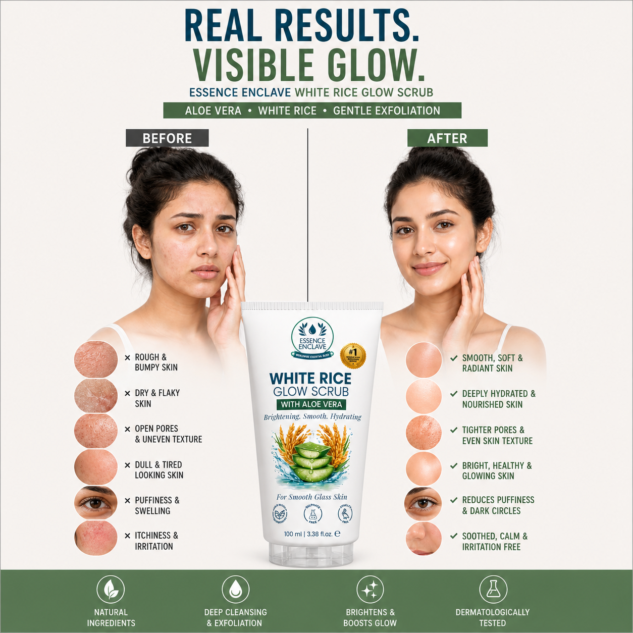 WHITE RICE GLOW SCRUB