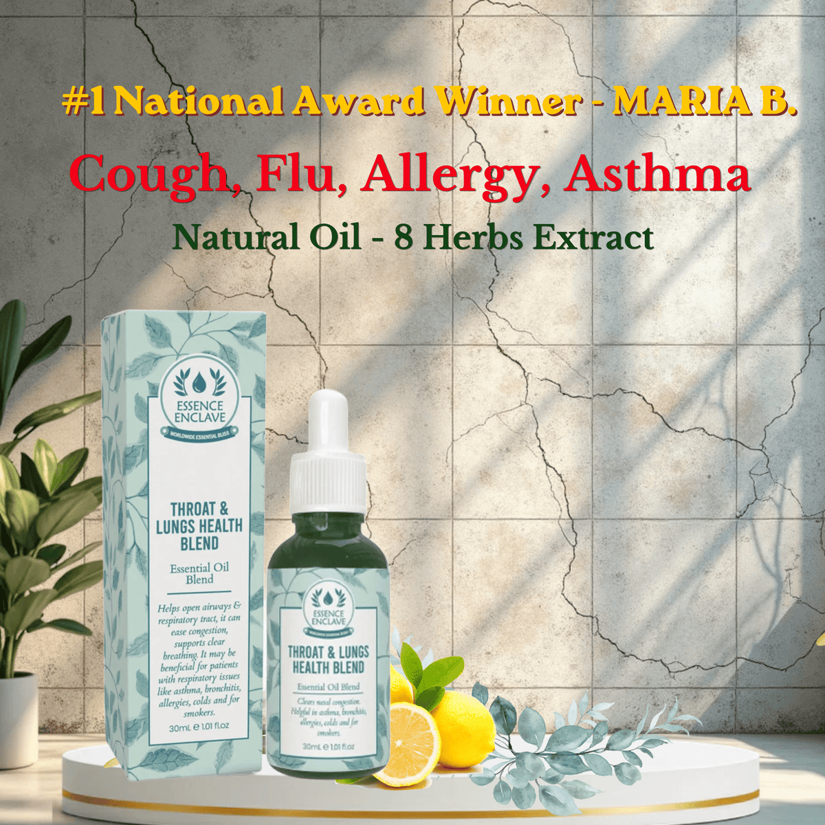 Cough, flu, allergy, Asthma etc relief Oil (Every home needs) - Essence Enclave