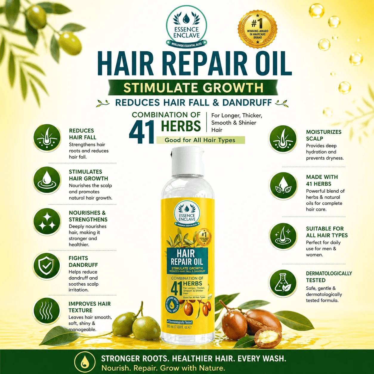 Hair Repair Oil (your last option for hair growth) - Essence Enclave