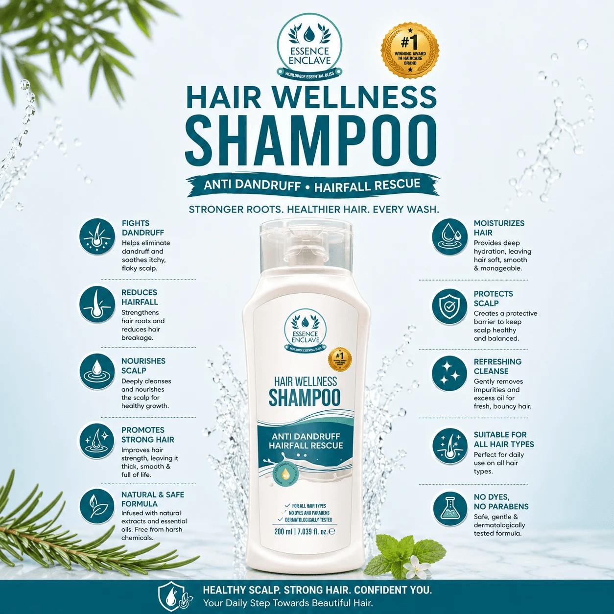 Hair wellness shampoo (your last option for hair growth) - Essence Enclave