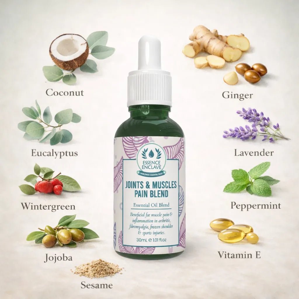 Joints & Muscles Pain Essential Oil Blend - Essence Enclave