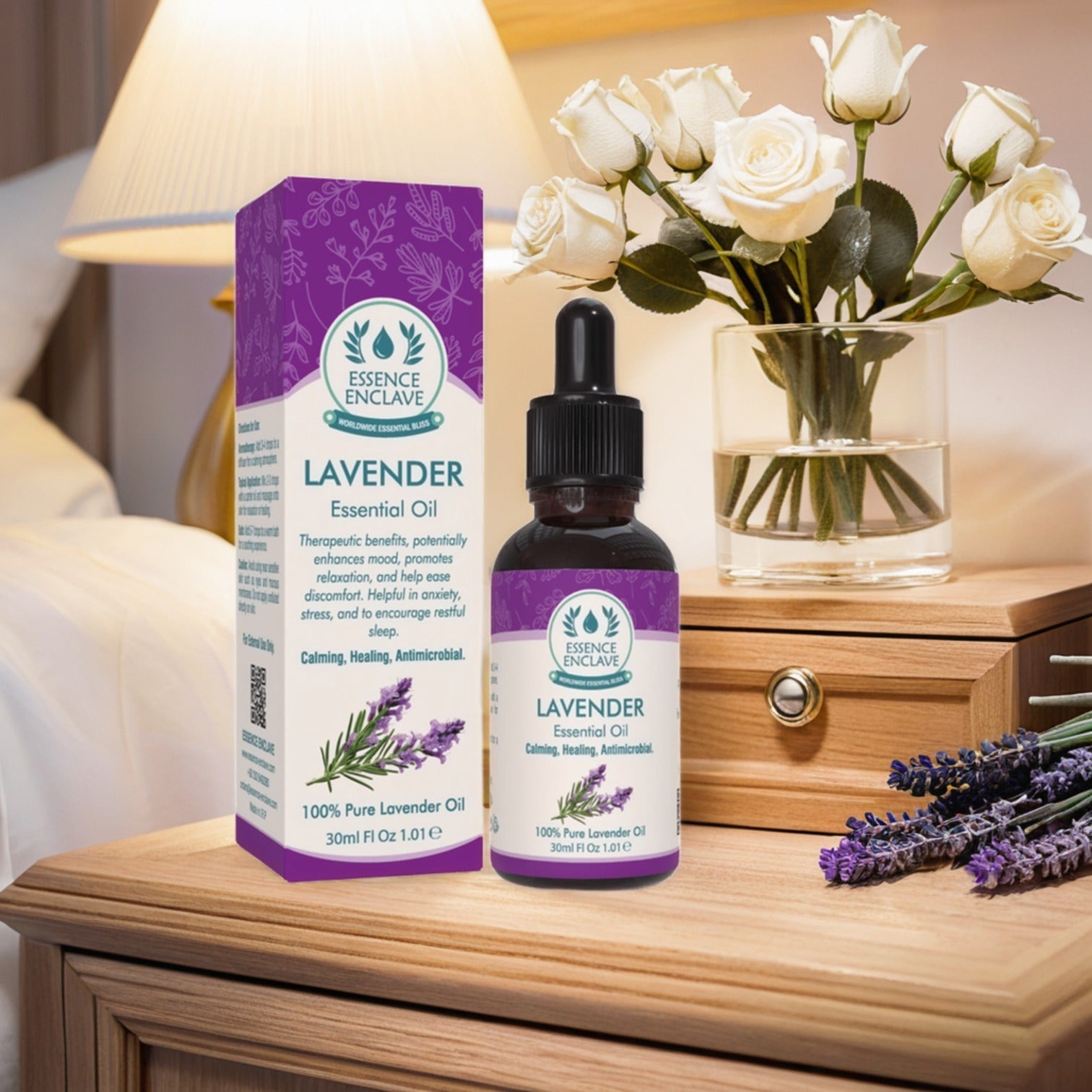 Lavender Essential Oil 100% Pure 30ml: Essence - Enclave - Essence Enclave