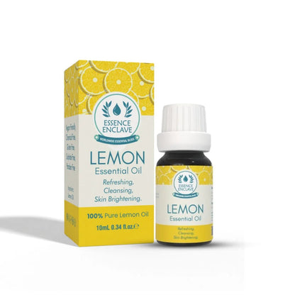 Lemon Essential Oil 100% Pure 10ml: Essence - Enclave - Essence Enclave