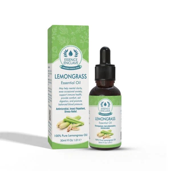 Lemongrass Essential Oil 100% Pure 30ml Essence - Enclave - Essence Enclave