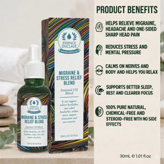 Migraine & Stress Relief Essential Oil Blend - Essence Enclave