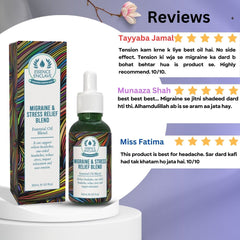 Migraine & Stress Relief Essential Oil Blend - Essence Enclave